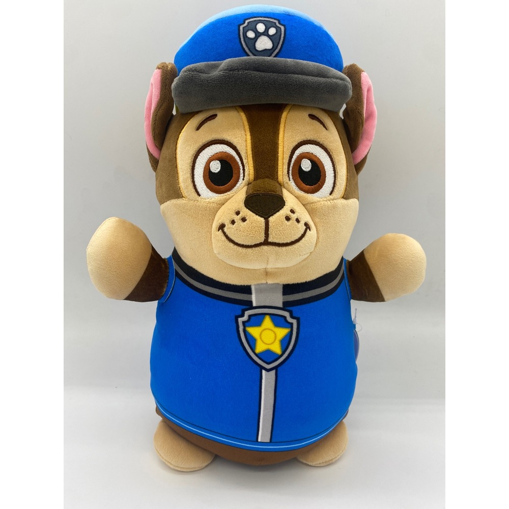 NWT Squishmallows HugMees Chase Paw Patrol 14 Inch Blue Police Dog Plush NWT